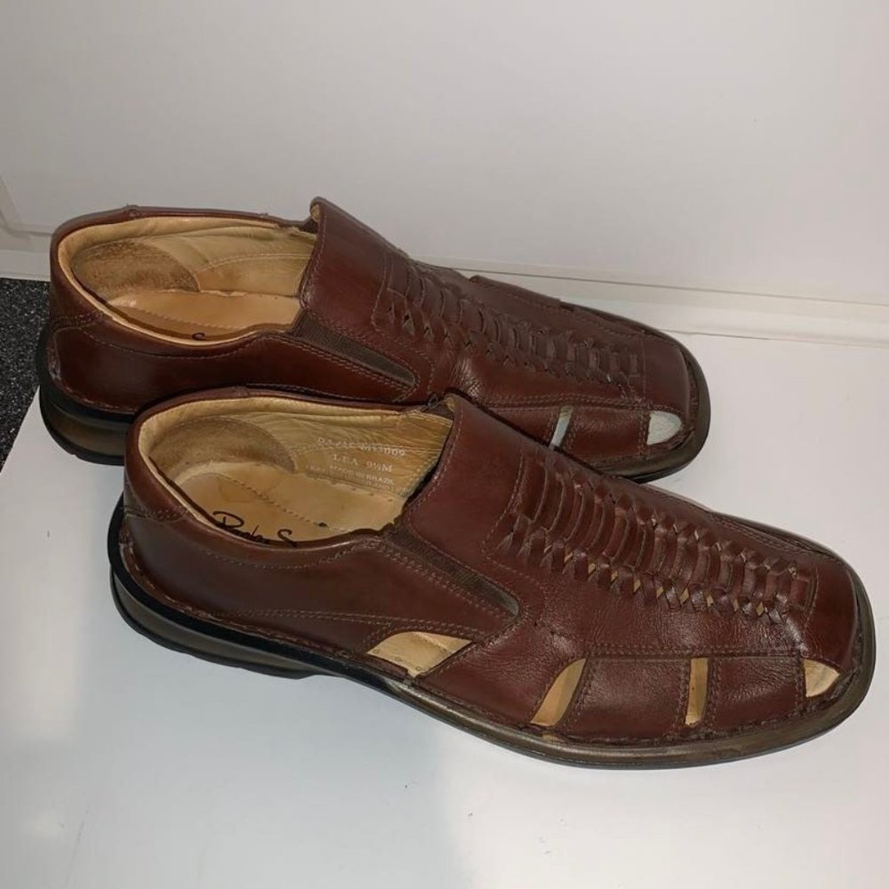 Paolo Sesto Leather Sandals Great Condition